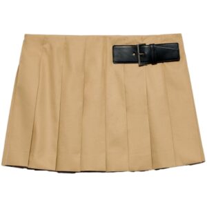 Prada buckled pleated miniskirt