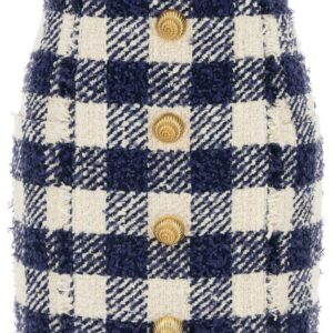 Balmain  tweed buttoned mini skirt