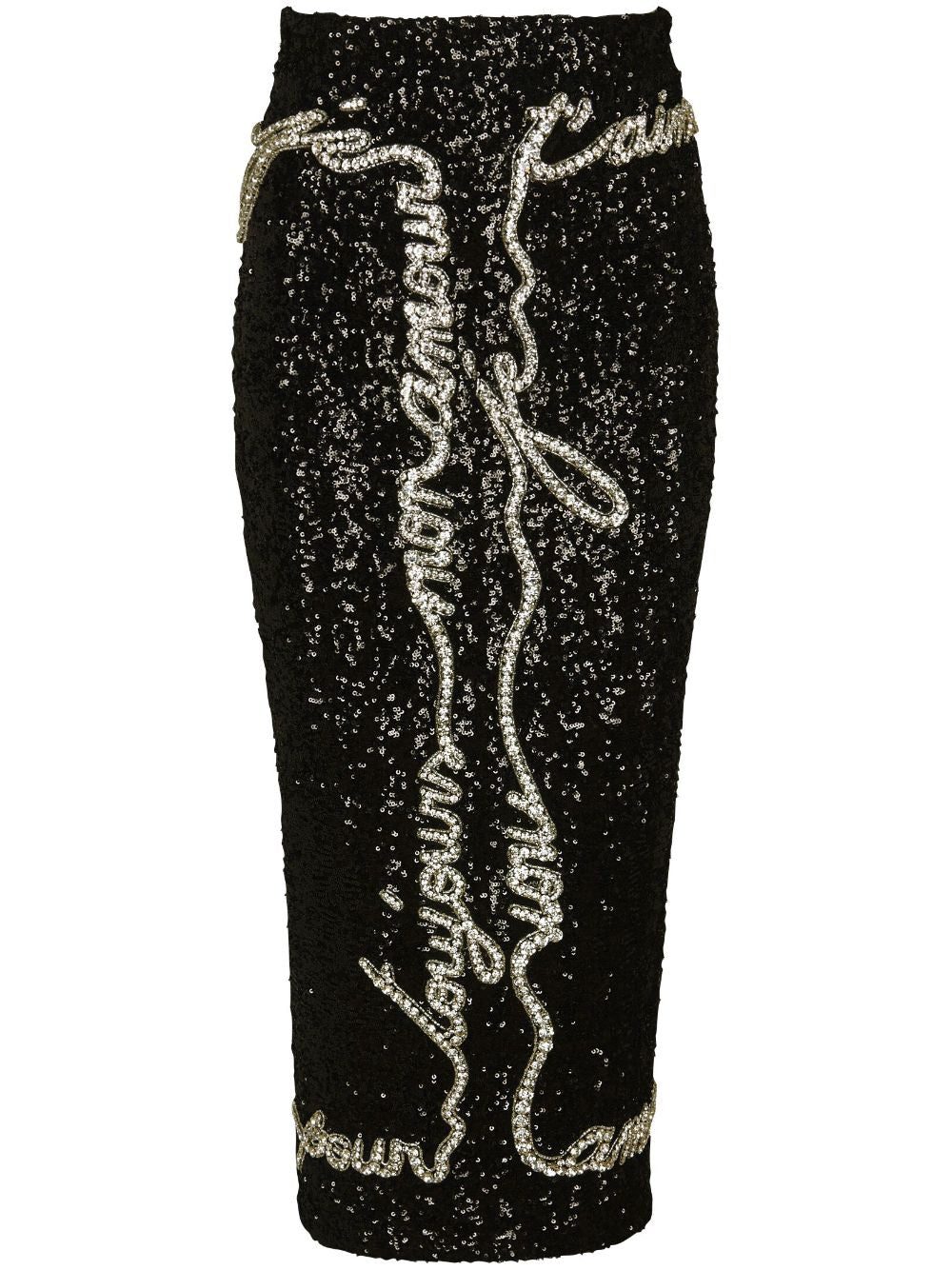 Balmain sequin-embellished midi skirt