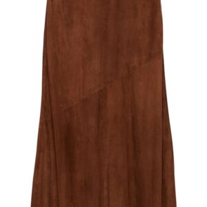 Prada suede midi skirt