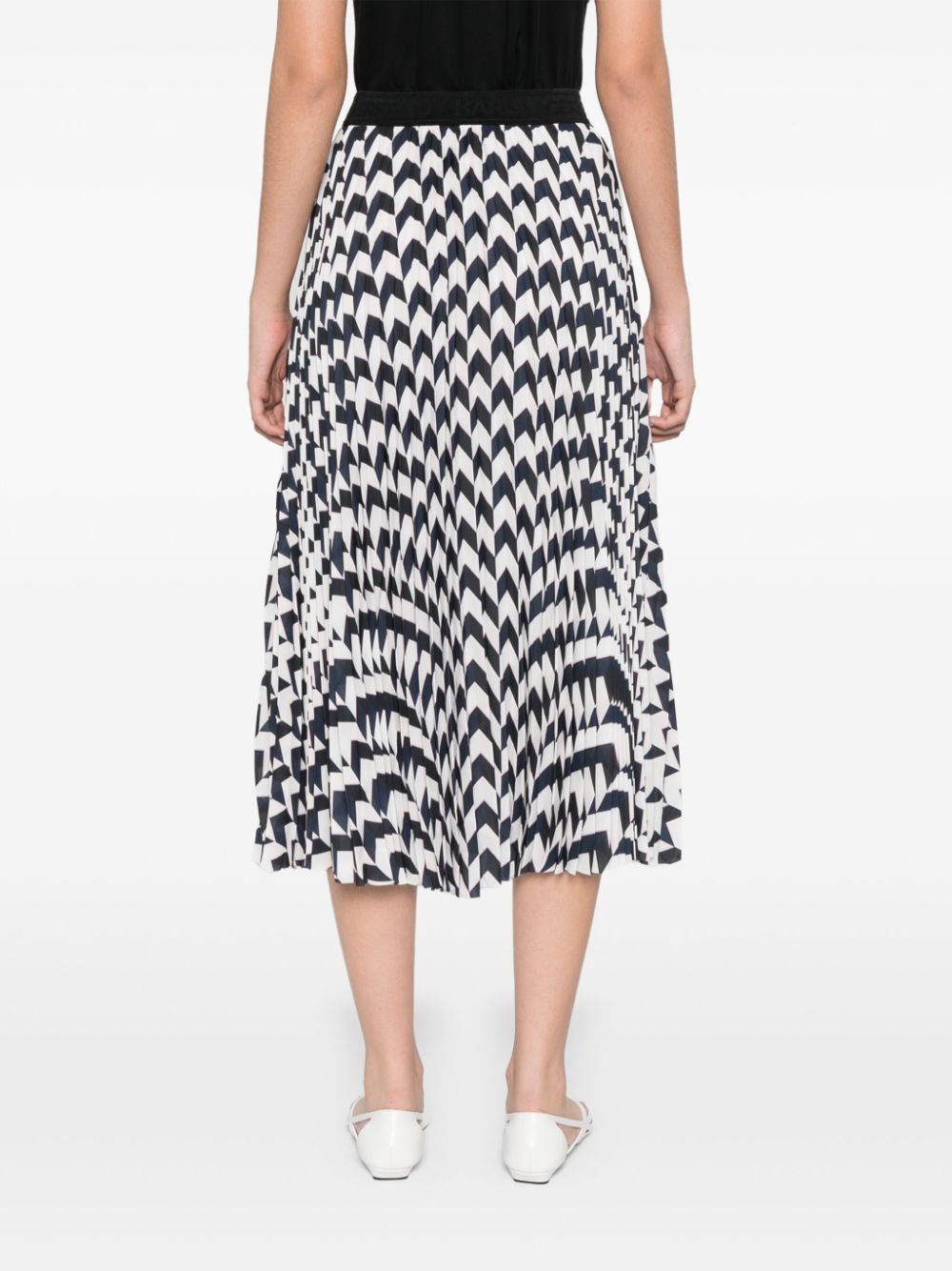 Karl Lagerfeld pleated midi skirt - Image 4