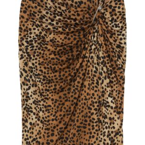 Versace  leopard-print mini skirt
