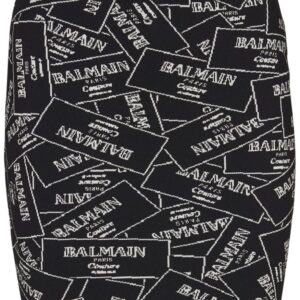 Balmain  jacquard-pattern skirt