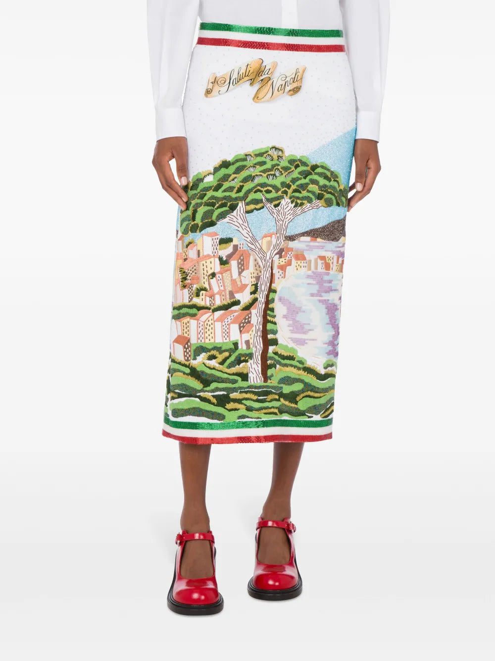 Moschino bead-embellished midi skirt - Image 2