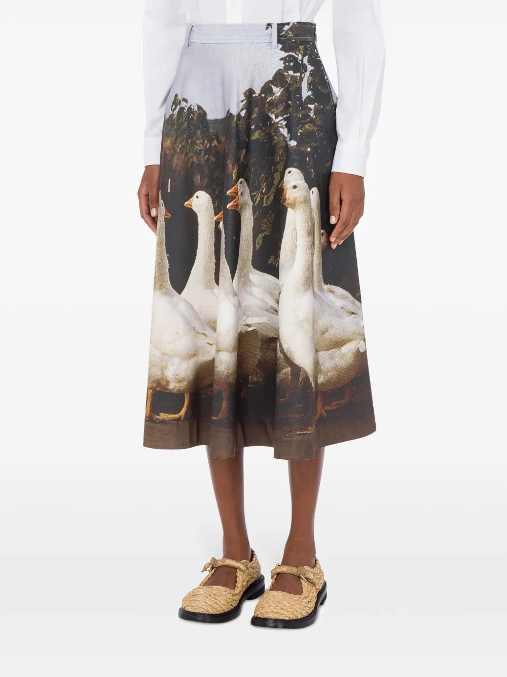 Moschino graphic-print midi skirt - Image 2
