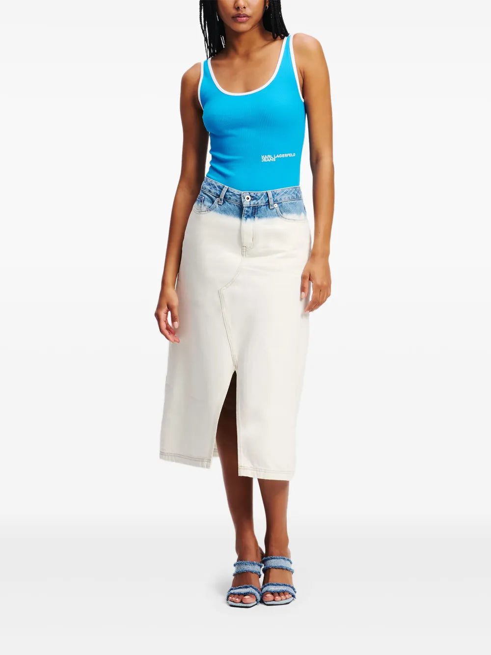 Karl Lagerfeld Jeans ombré denim midi skirt - Image 2