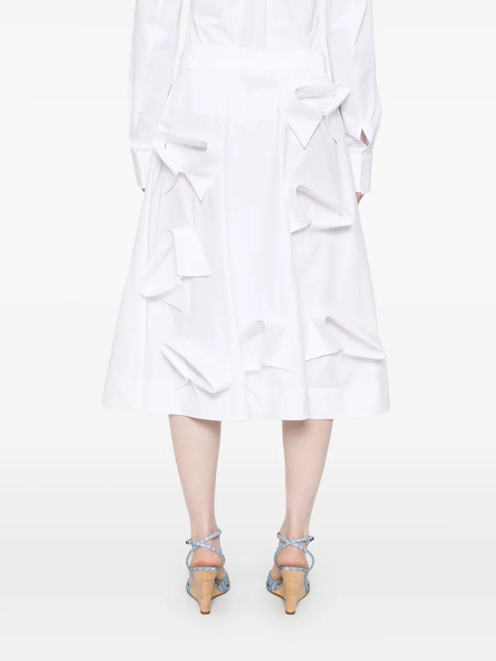 Moschino multi-collar midi skirt - Image 4