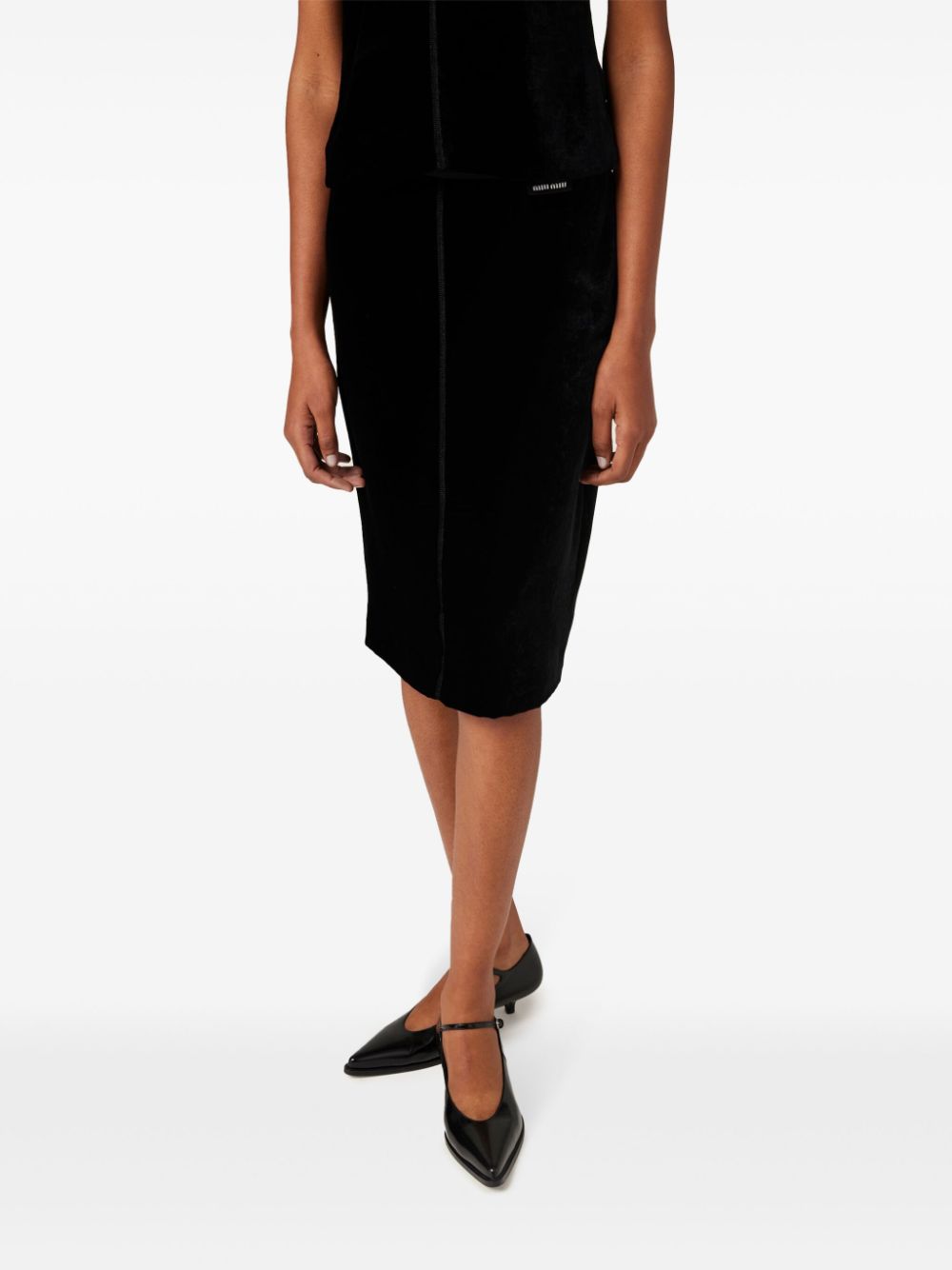 Miu Miu velvet skirt - Image 4