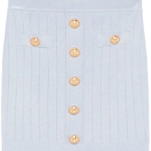 Balmain  Coin-buttons detailed mini skirt