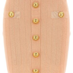 Balmain  buttoned knitted midi skirt