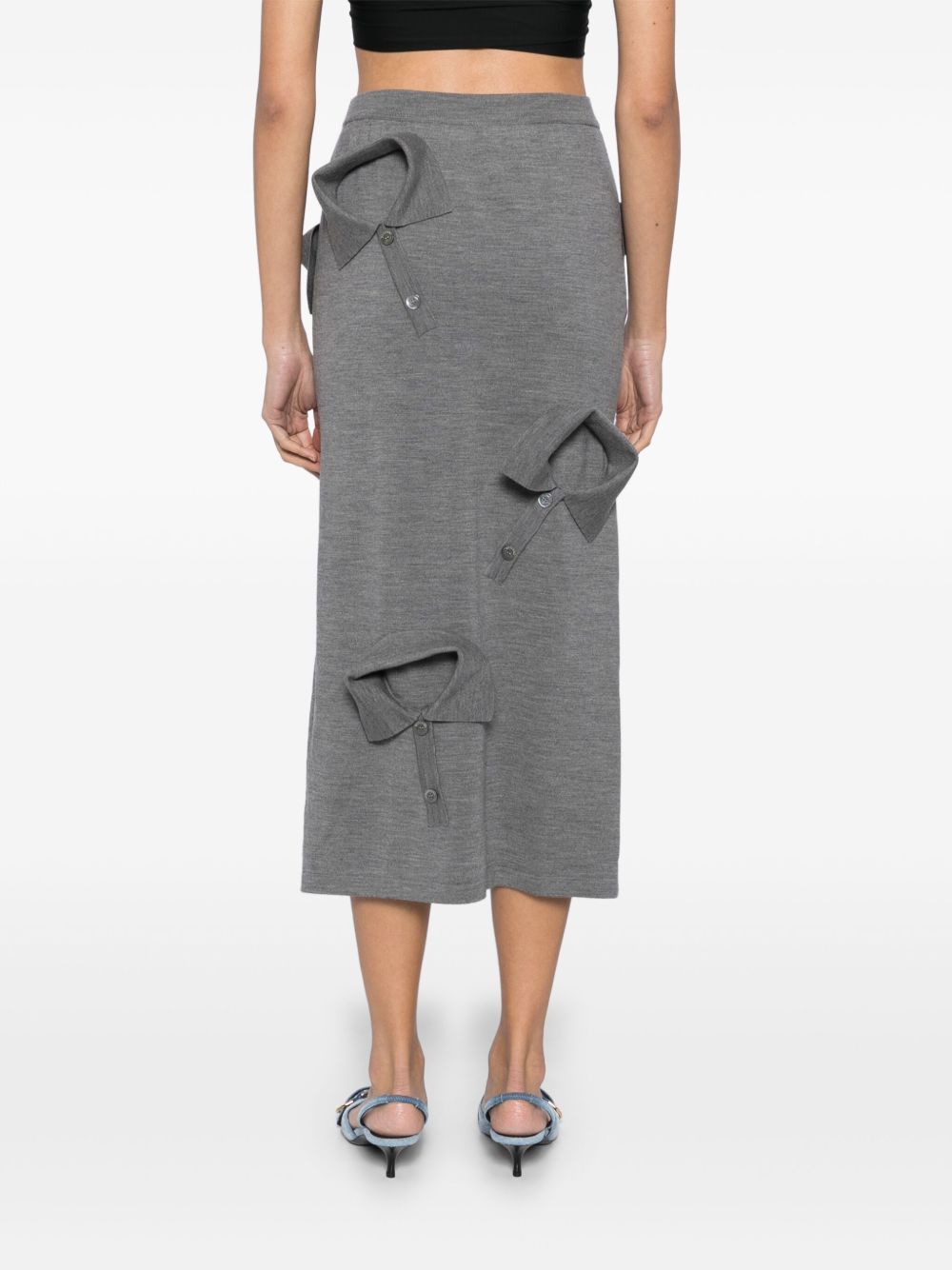 Moschino multi-collar skirt - Image 4