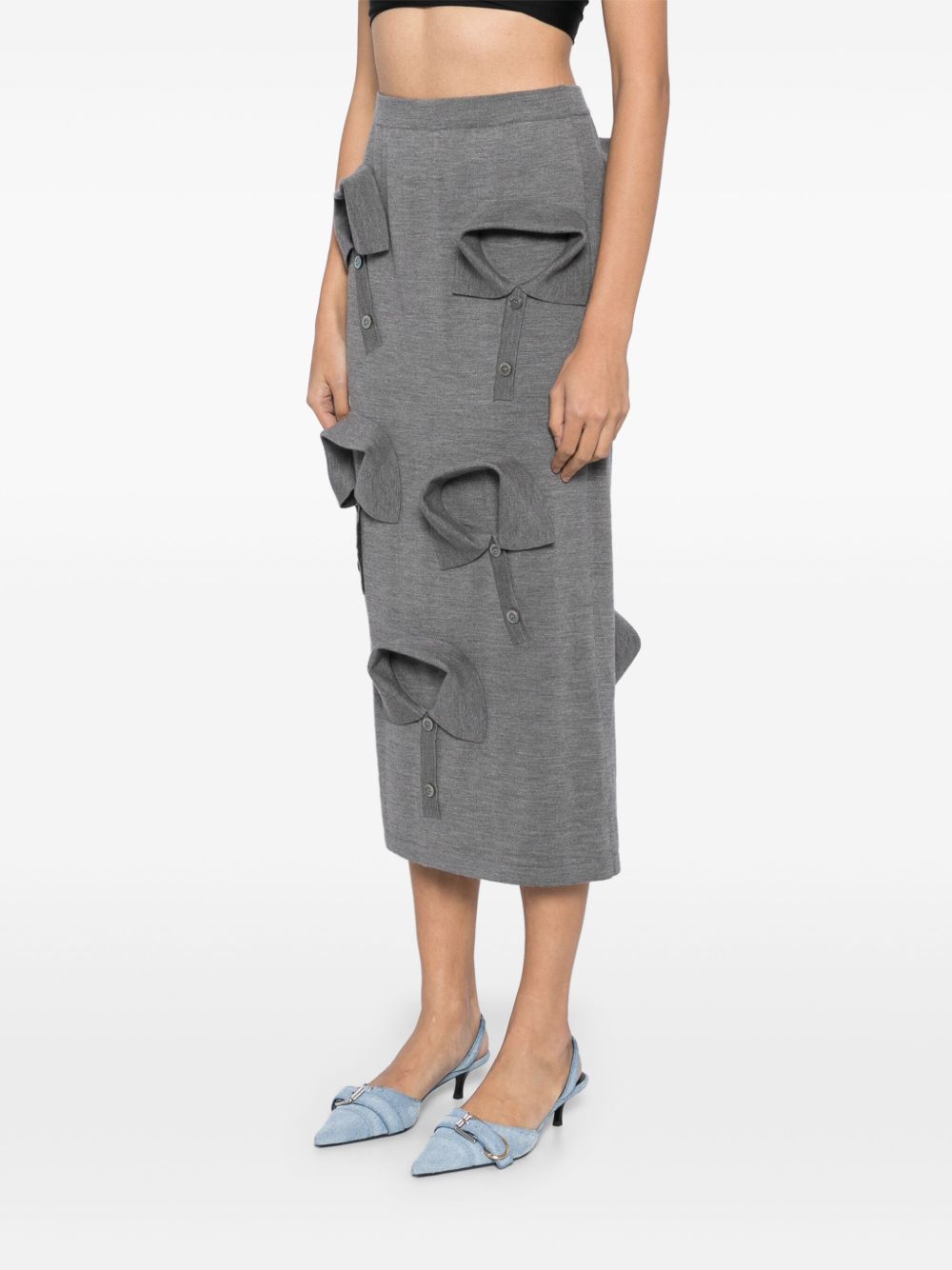 Moschino multi-collar skirt - Image 3