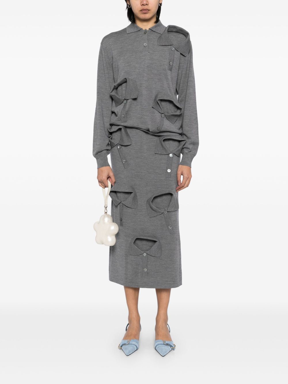 Moschino multi-collar skirt - Image 2