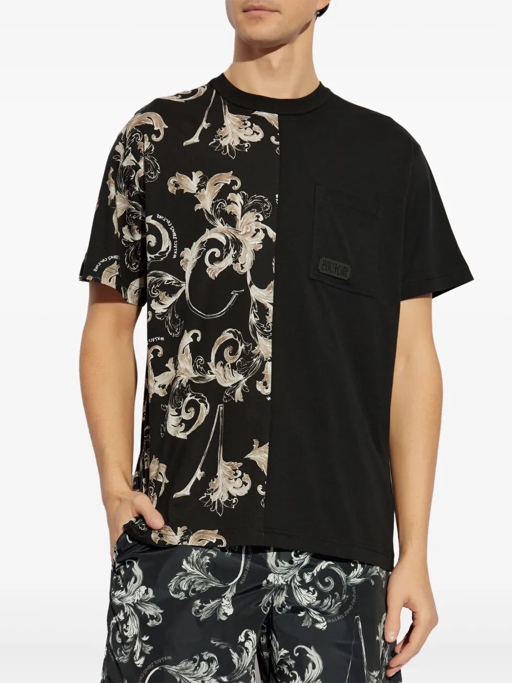 Versace Jeans Couture Barocco-print T-shirt - Image 3