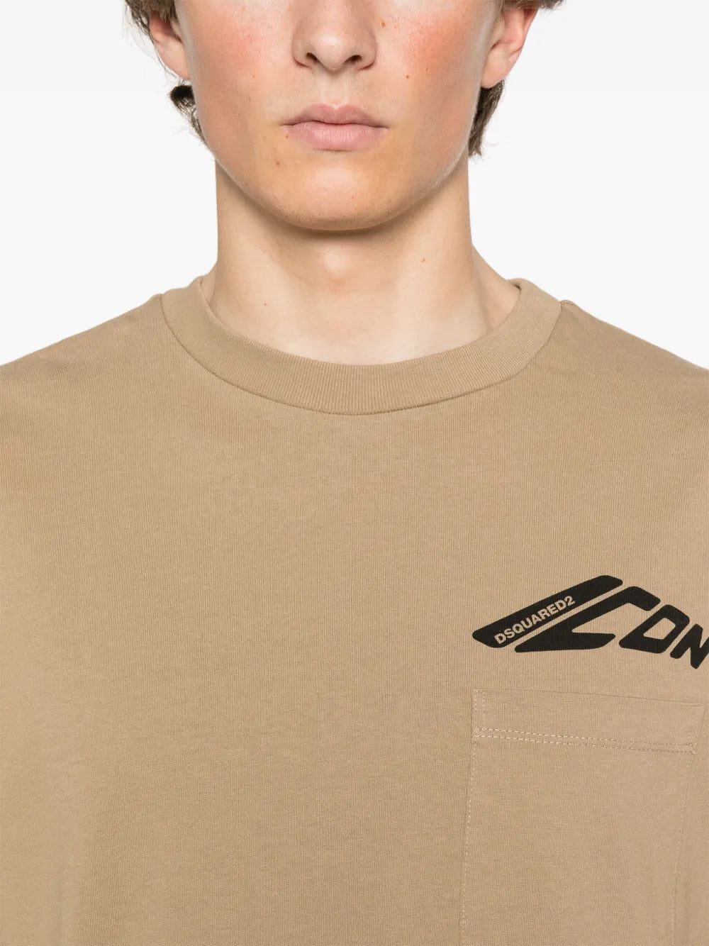 DSQUARED2 S79GC0097D20033 114Khaki T-shirt - Image 4