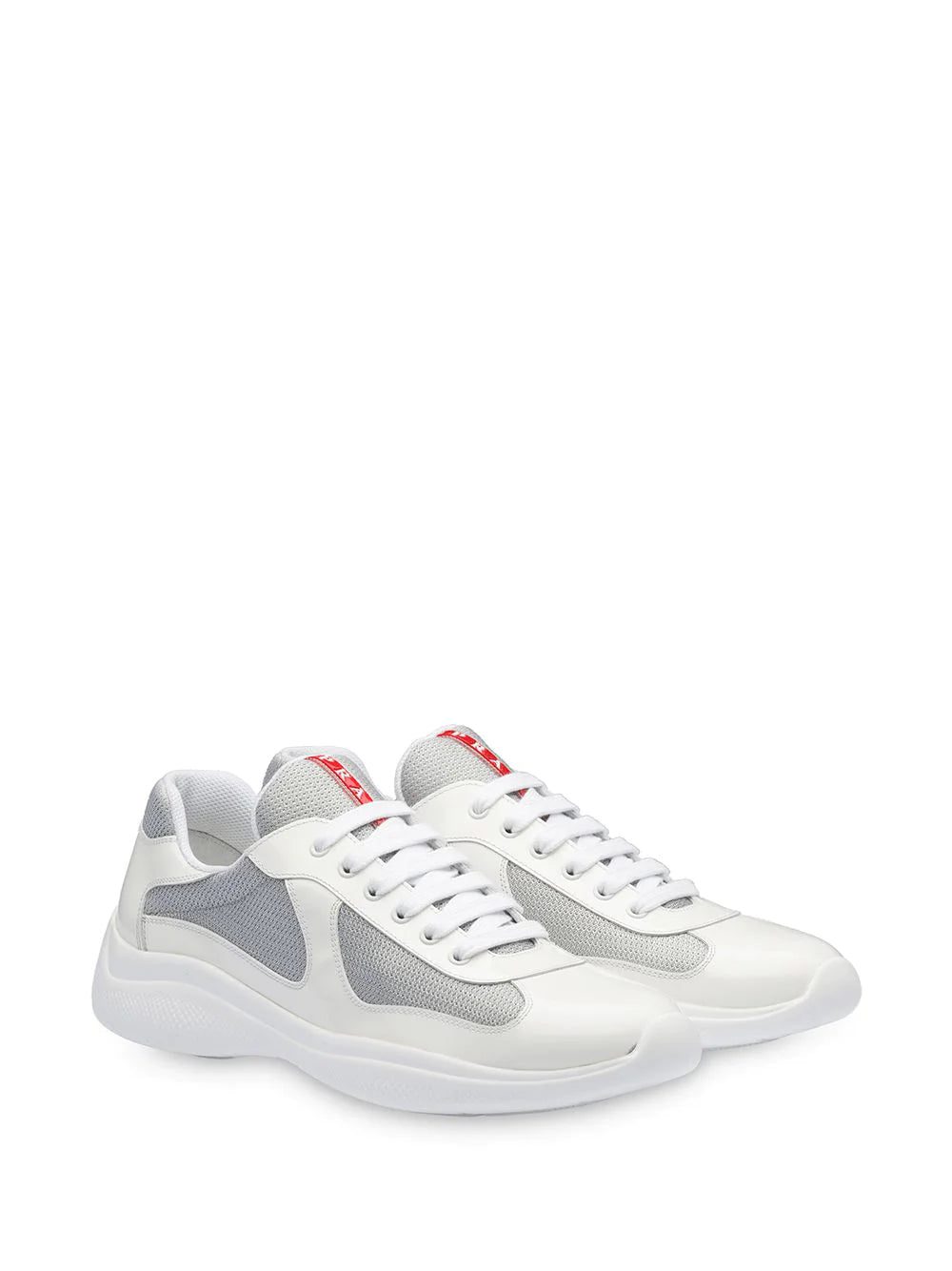 Prada white Americas cup patent leather sneakers - Image 2