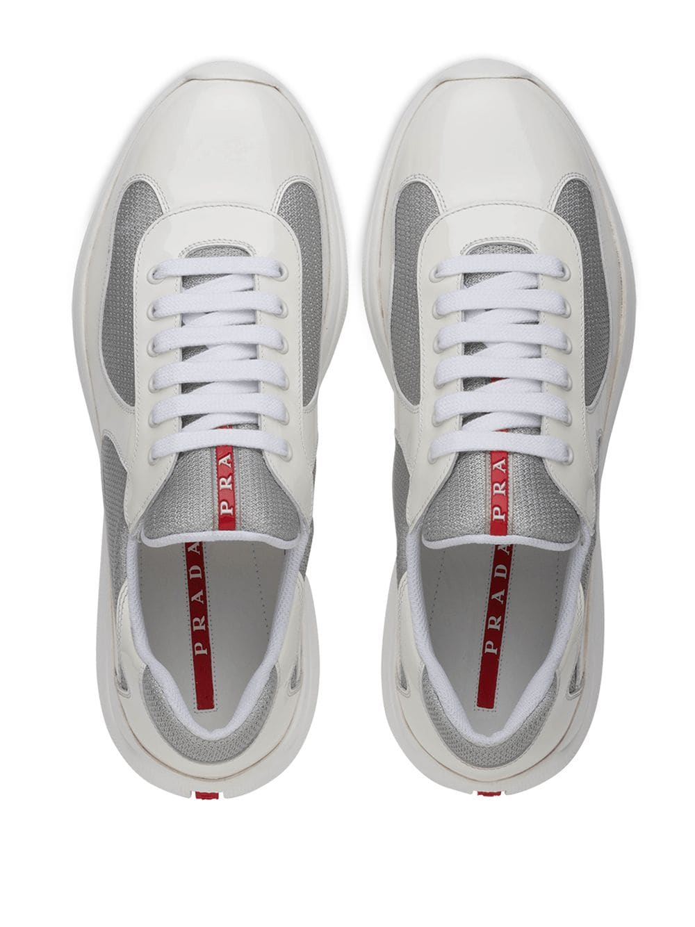 Prada white Americas cup patent leather sneakers - Image 4