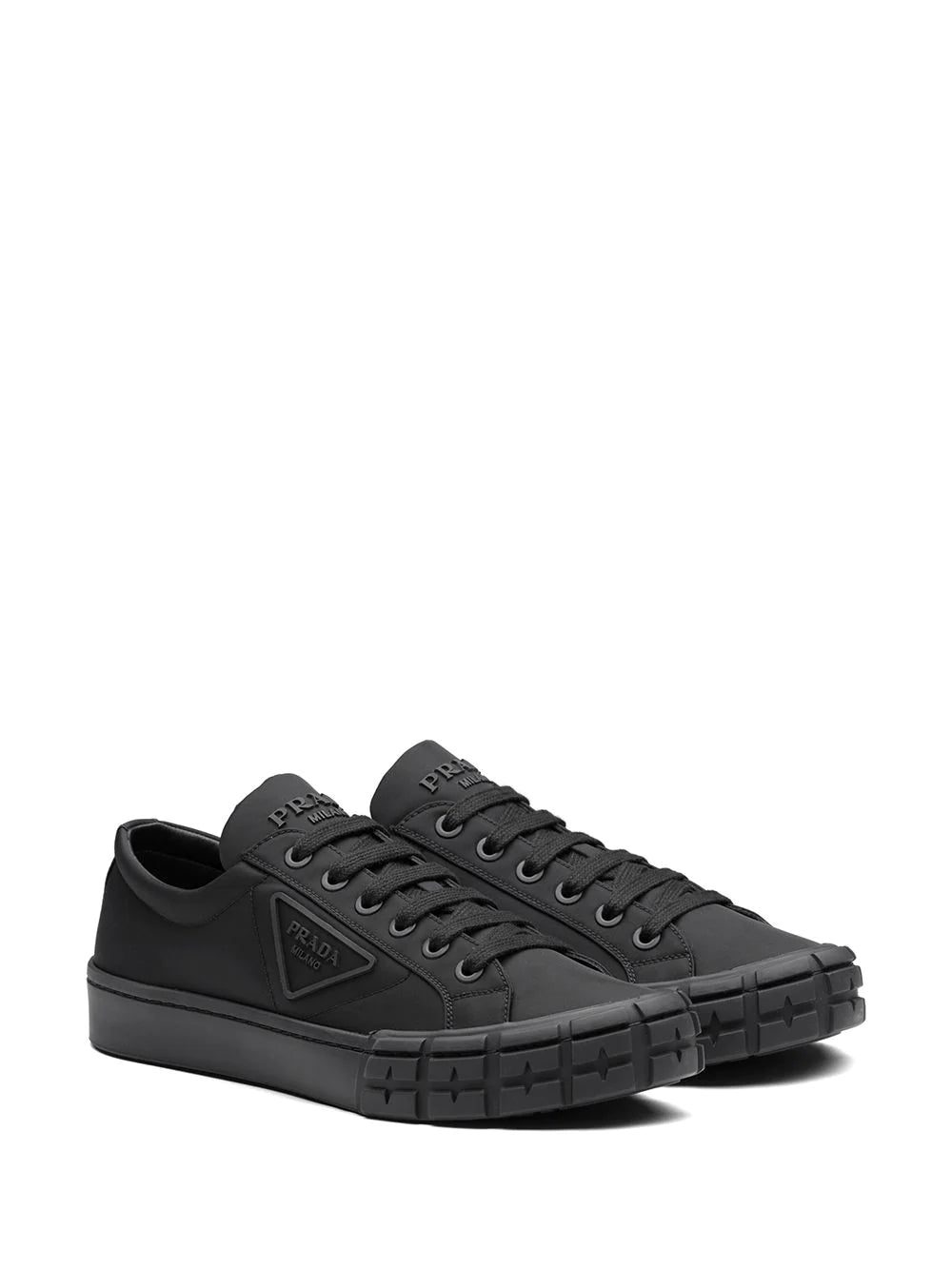 Prada Wheel Cassetta lace-up sneakers - Image 2