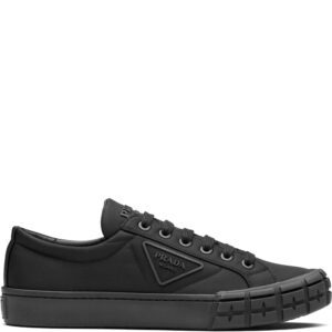 Prada  Wheel Cassetta lace-up sneakers