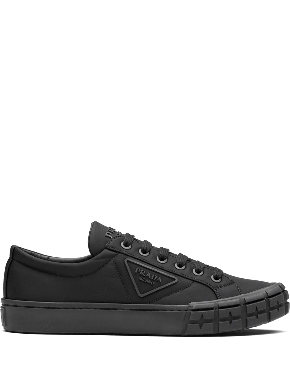 Prada Wheel Cassetta lace-up sneakers