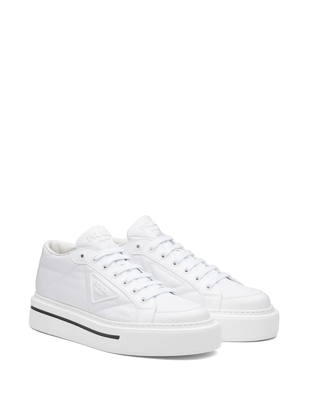 Prada Macro brushed sneakers - Image 2