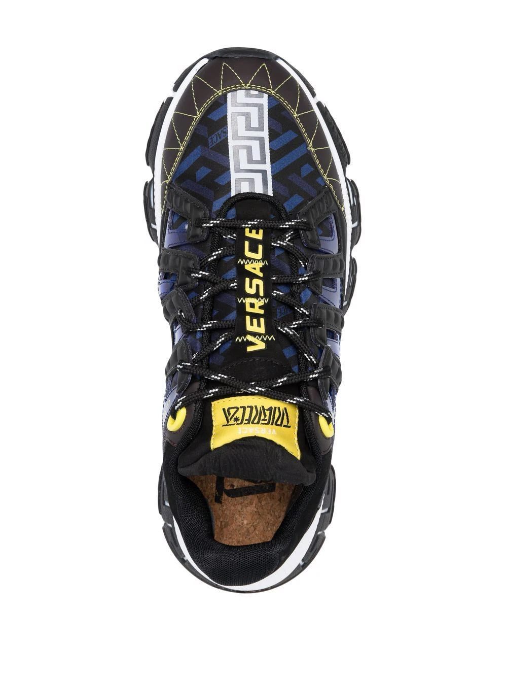 Versace Trigreca panelled cut-out sneakers - Image 4