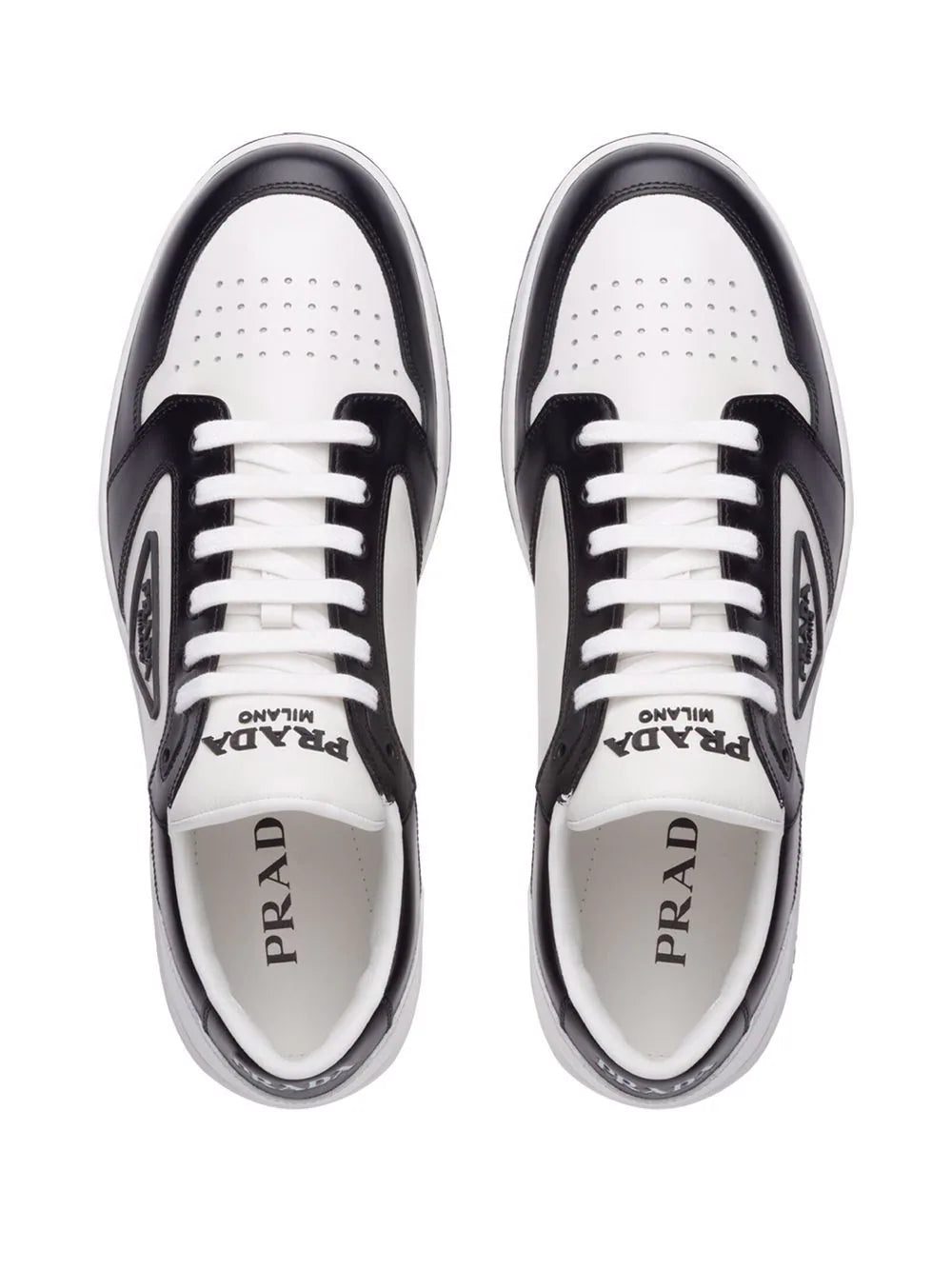 Prada District low-top leather trainers - Image 4