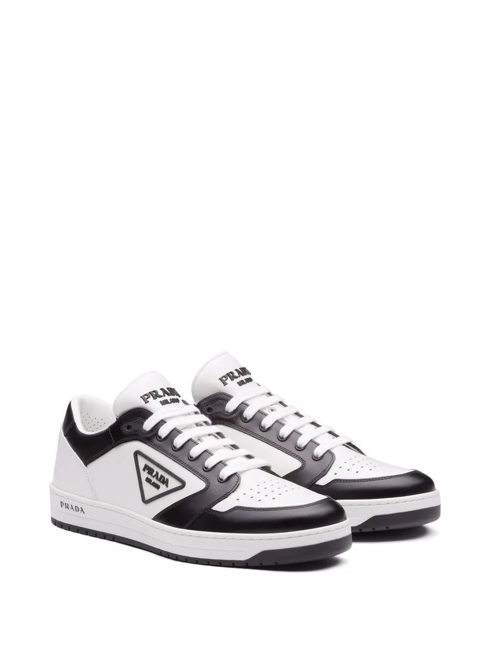 Prada District low-top leather trainers - Image 2