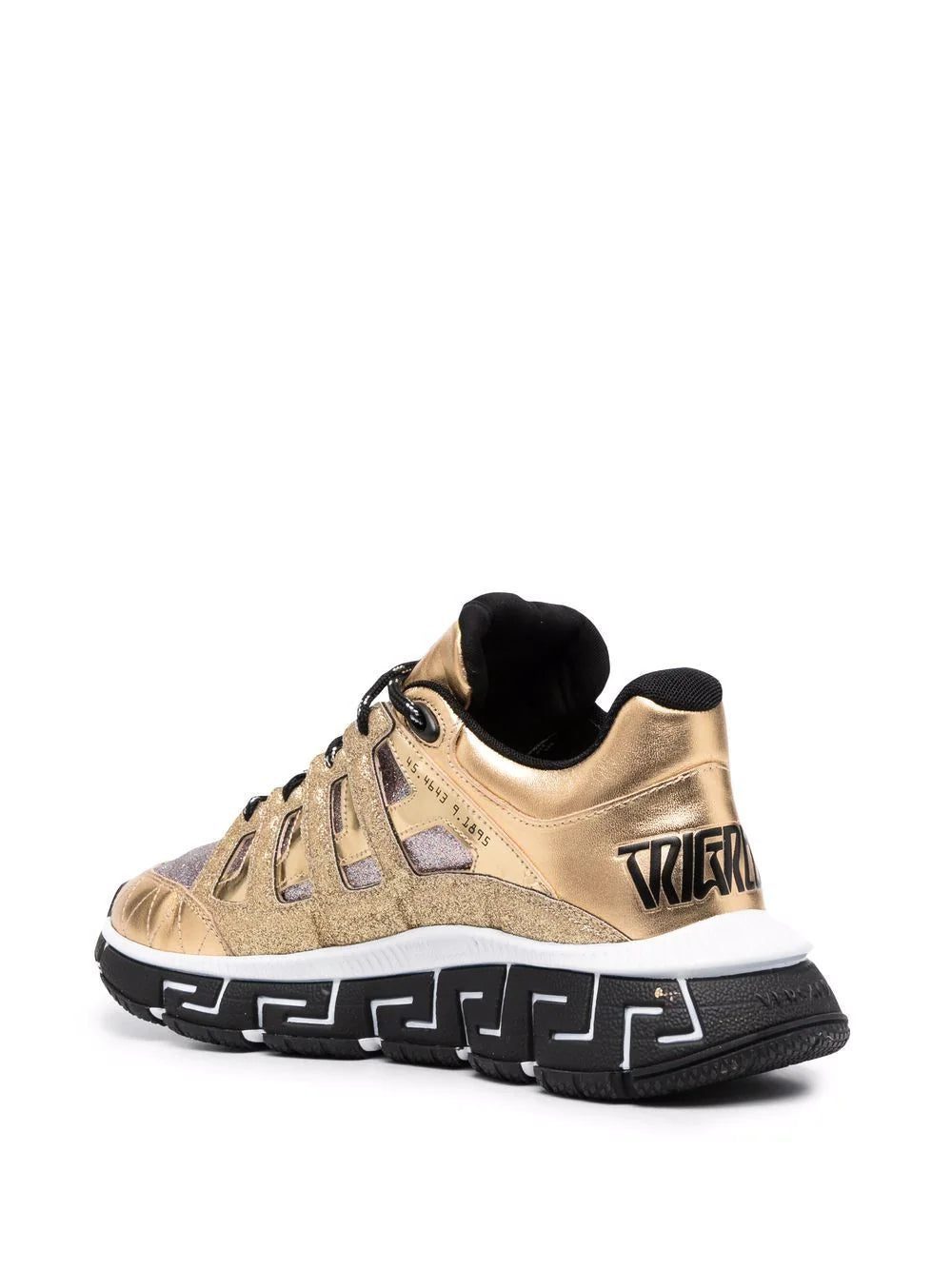 Versace Trigreca panelled cut-out sneakers - Image 3