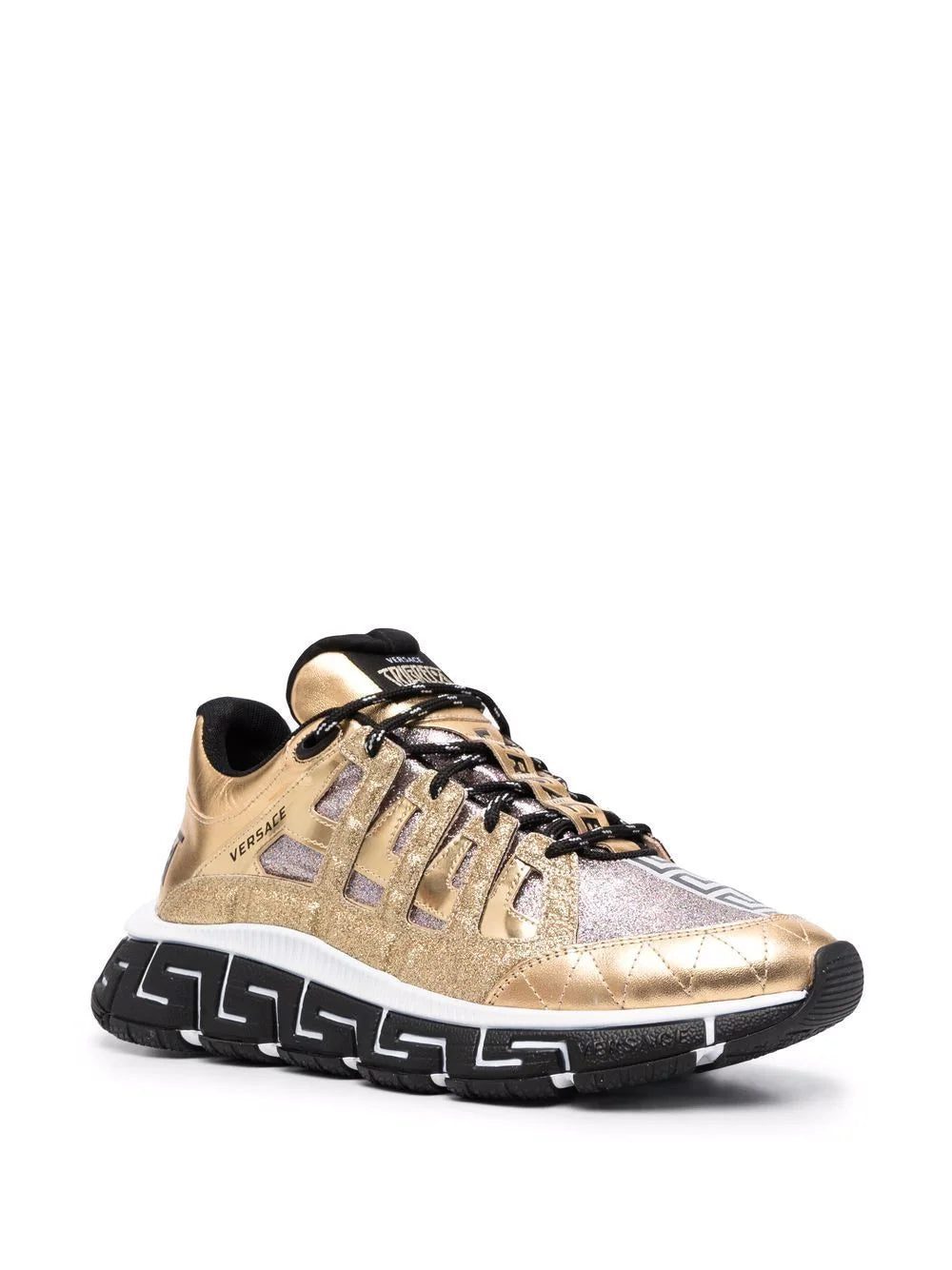 Versace Trigreca panelled cut-out sneakers - Image 2