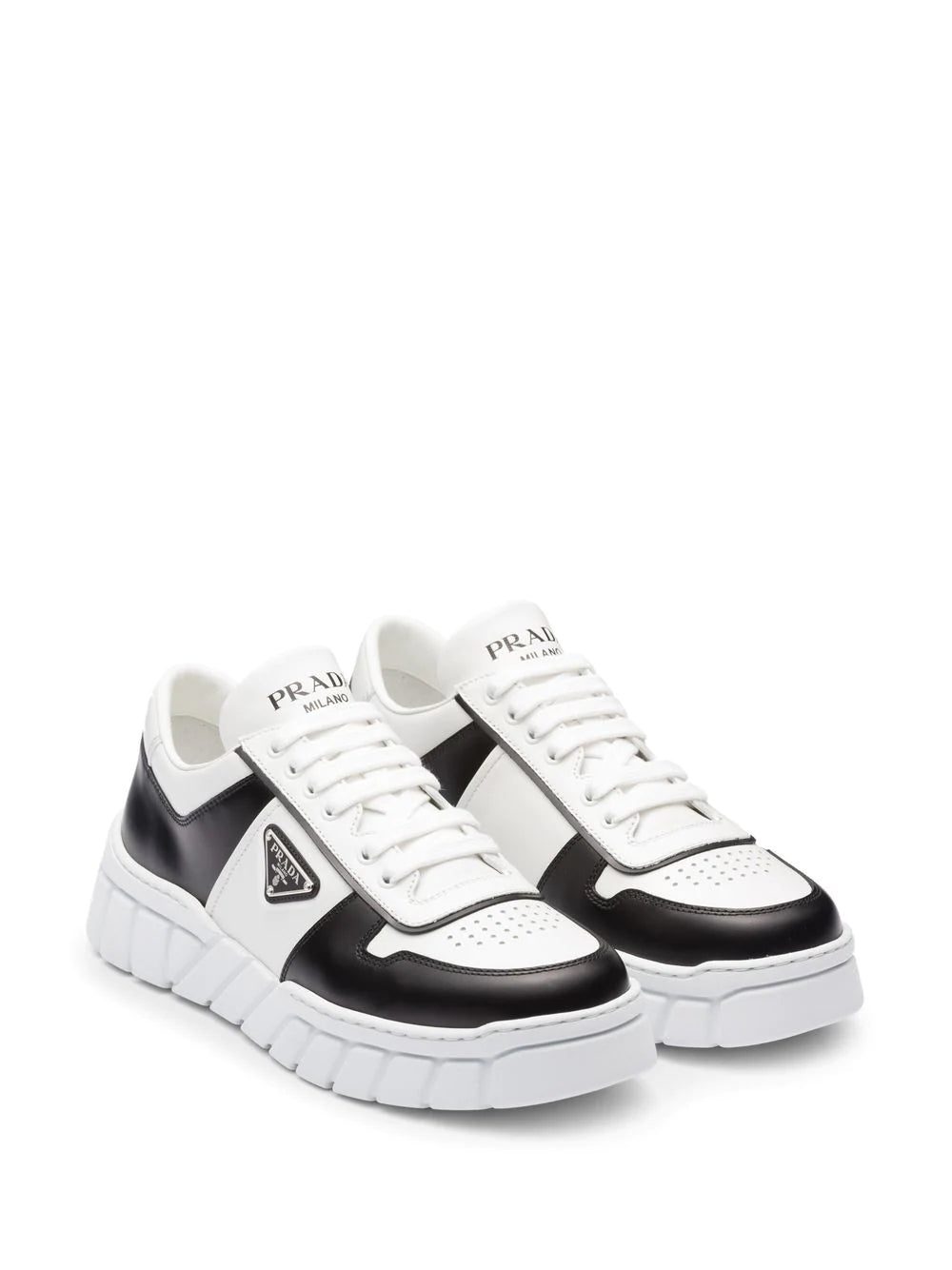 Prada low-top leather sneakers - Image 2