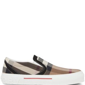 Burberry  checked slip-on sneakers