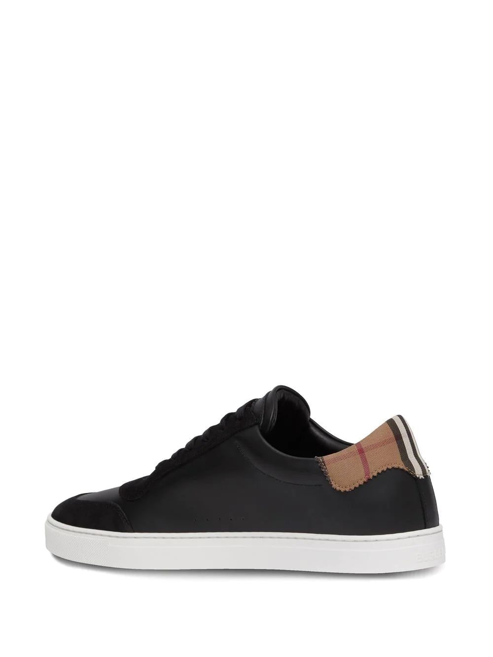 Burberry Vintage Check panelled leather sneakers - Image 3