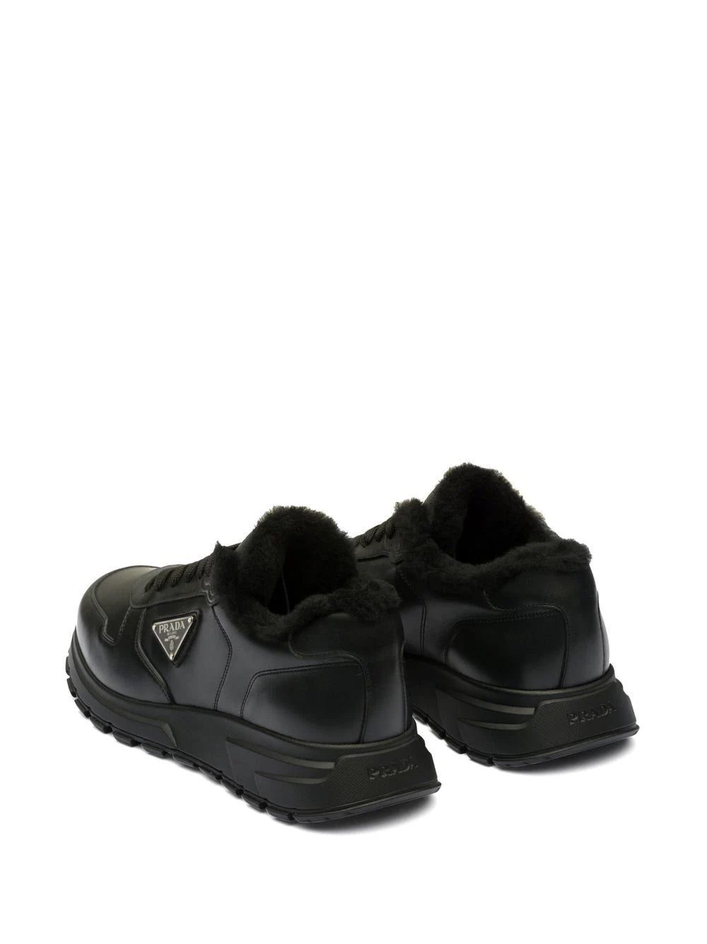 Prada logo leather sneakers - Image 3
