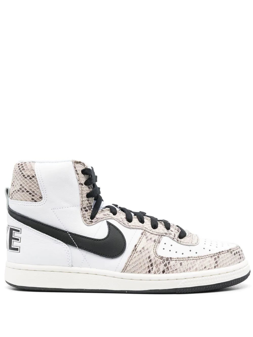 Nike snakeskin high-top sneakers