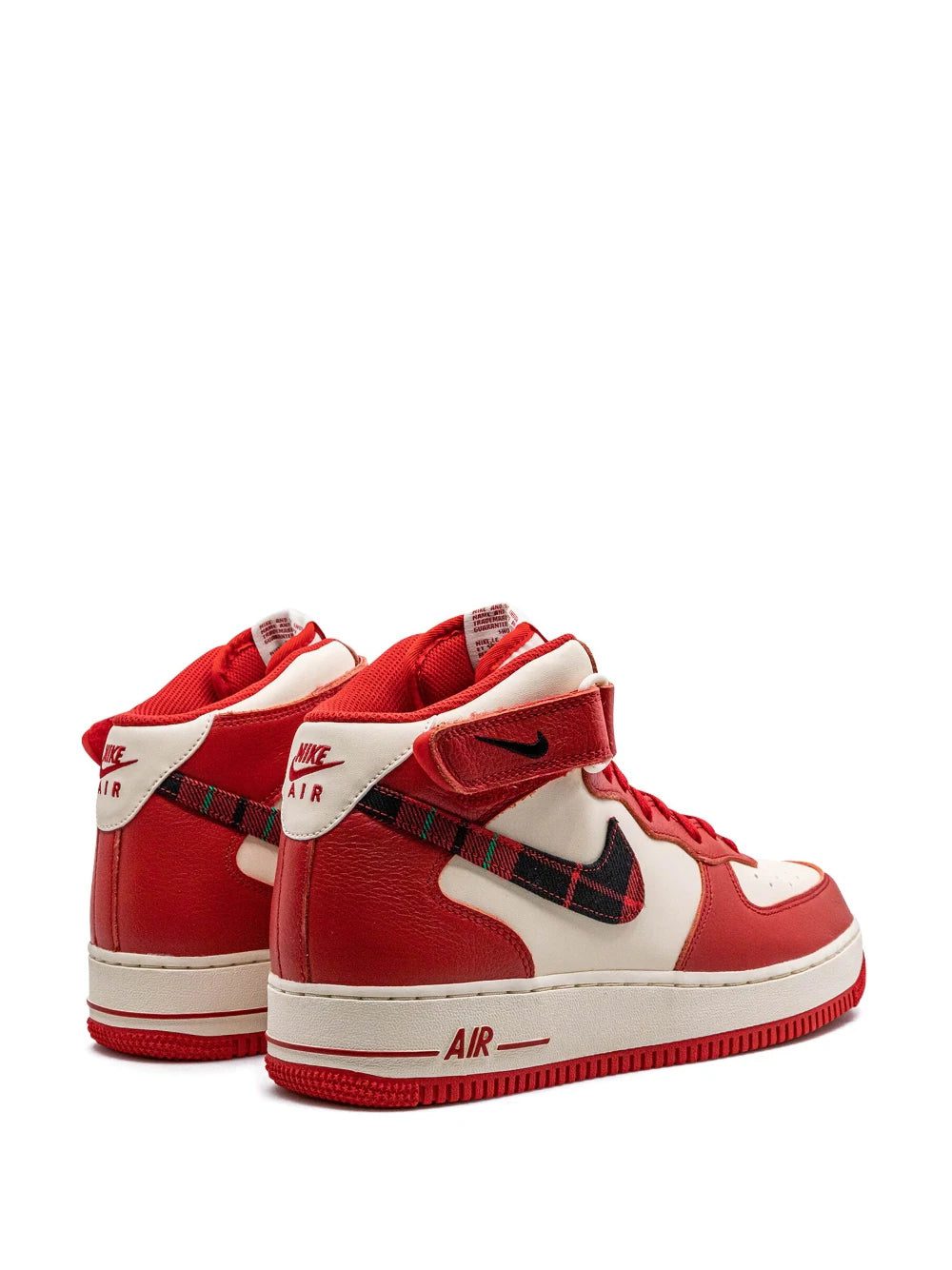 Nike Air Force 1 Mid '07 LX "Plaid Cream Red" sneakers - Image 3