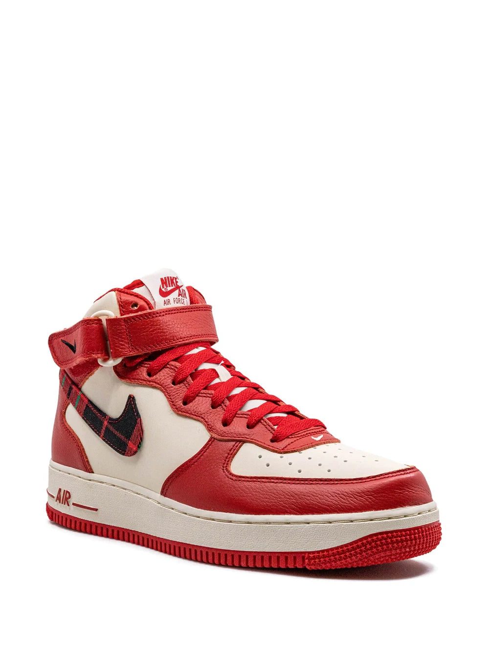 Nike Air Force 1 Mid '07 LX "Plaid Cream Red" sneakers - Image 2