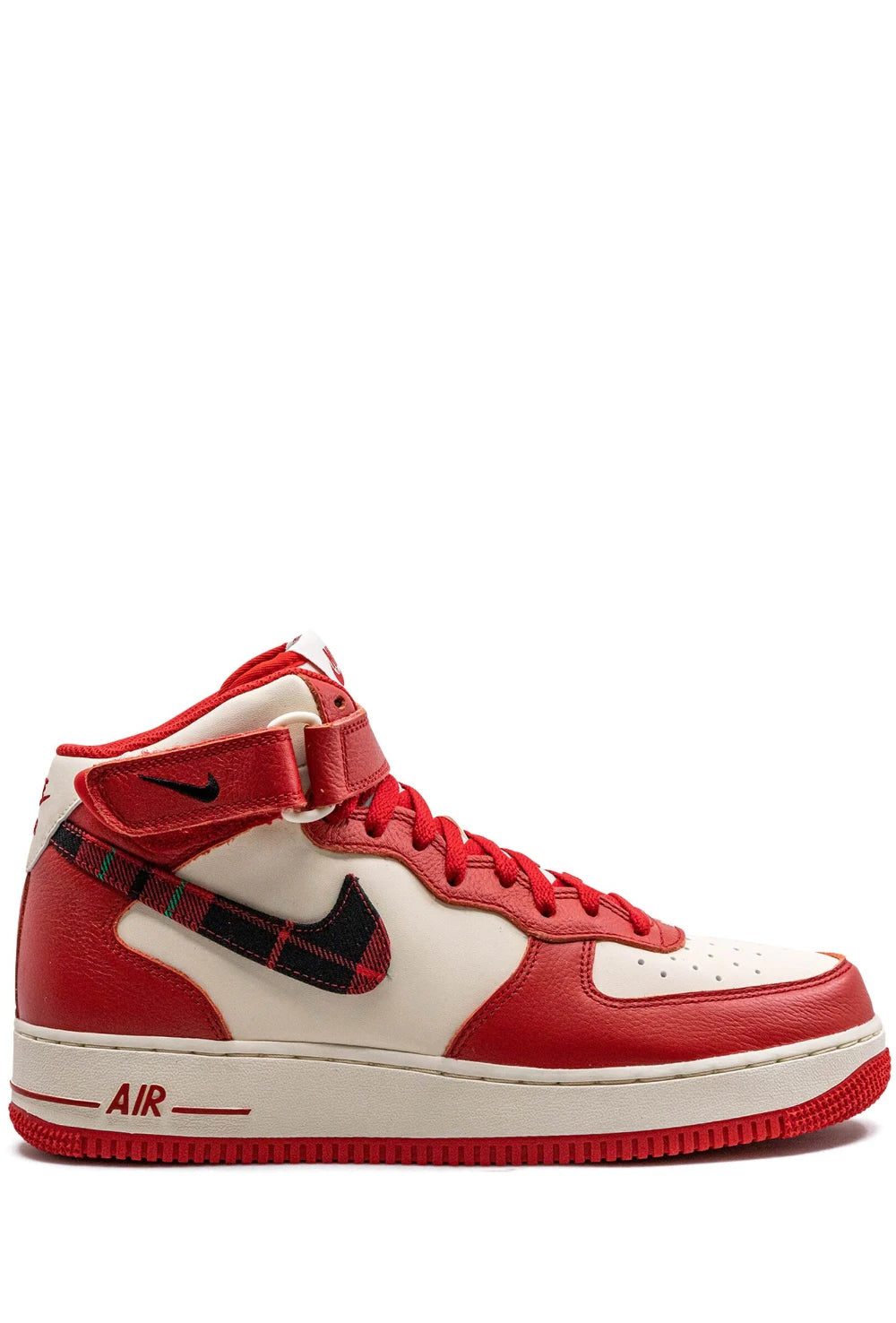 Nike Air Force 1 Mid '07 LX "Plaid Cream Red" sneakers