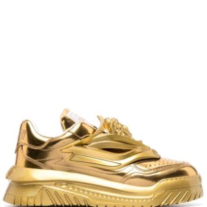 Versace  Odissea metallic-effect sneakers