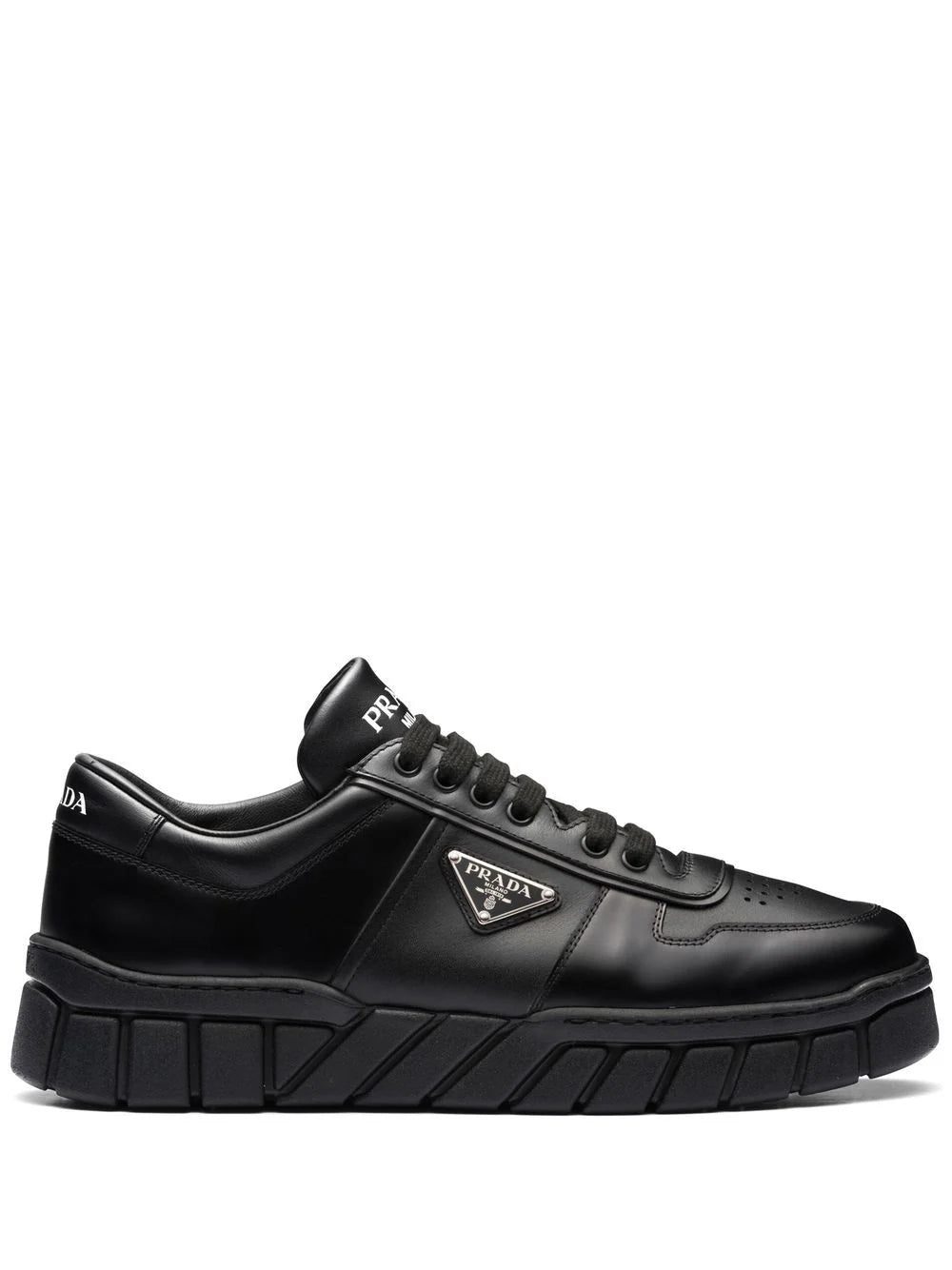 Prada logo-plaque low-top sneakers