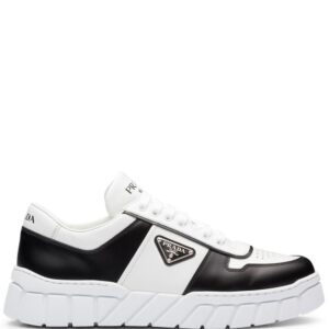 Prada low-top leather sneakers