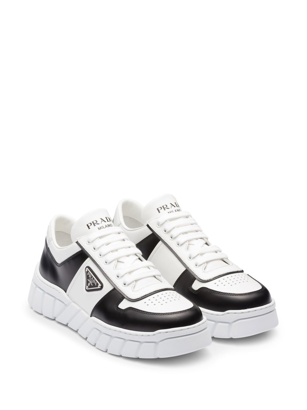 Prada low-top leather sneakers - Image 2
