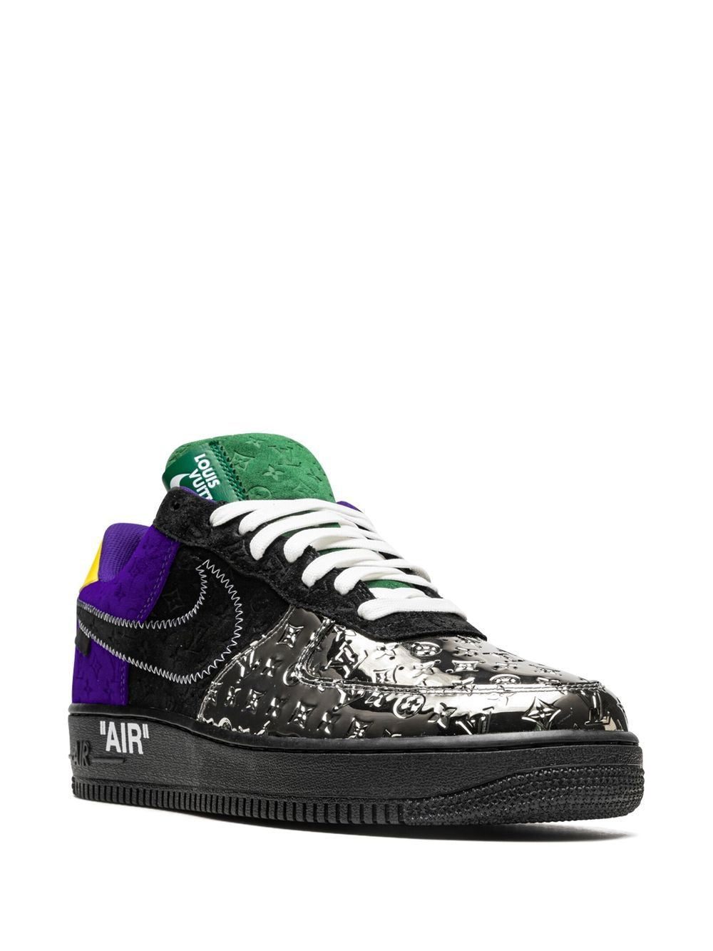 Nike x Virgil Abloh x Louis Vuitton Air Force 1 Low "Purple Dusk/Metallic Silver" sneakers - Image 2