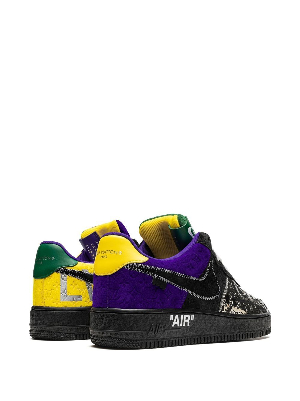 Nike x Virgil Abloh x Louis Vuitton Air Force 1 Low "Purple Dusk/Metallic Silver" sneakers - Image 3