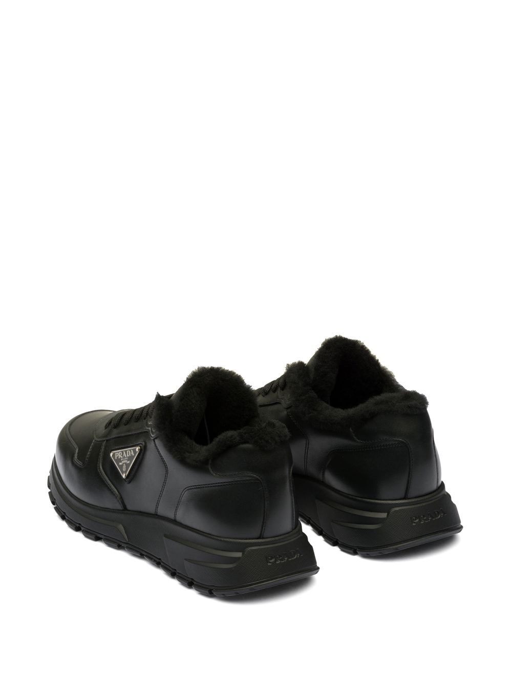 Prada logo leather sneakers - Image 3