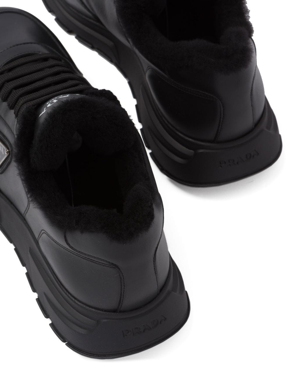 Prada logo leather sneakers - Image 6