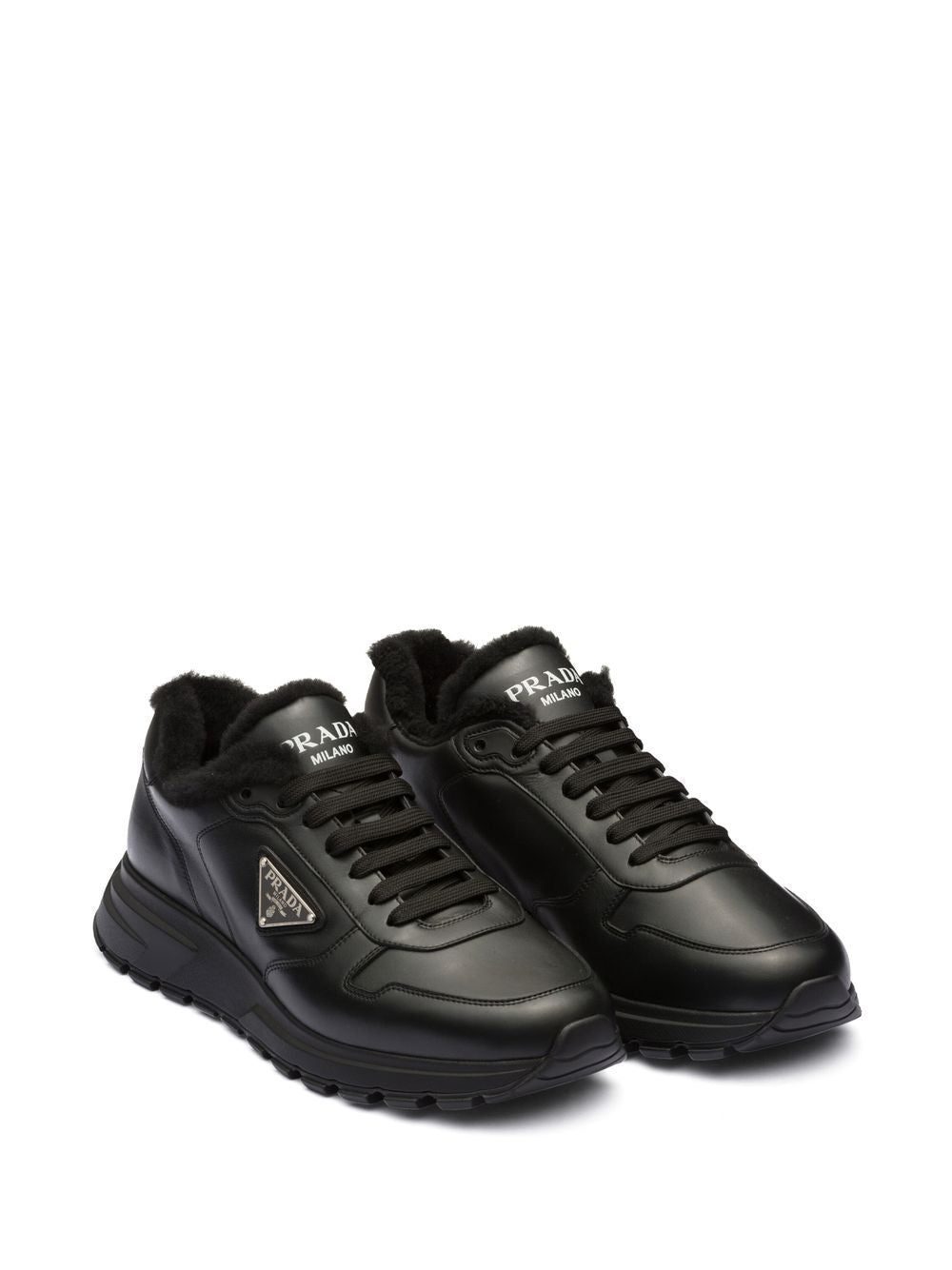 Prada logo leather sneakers - Image 2