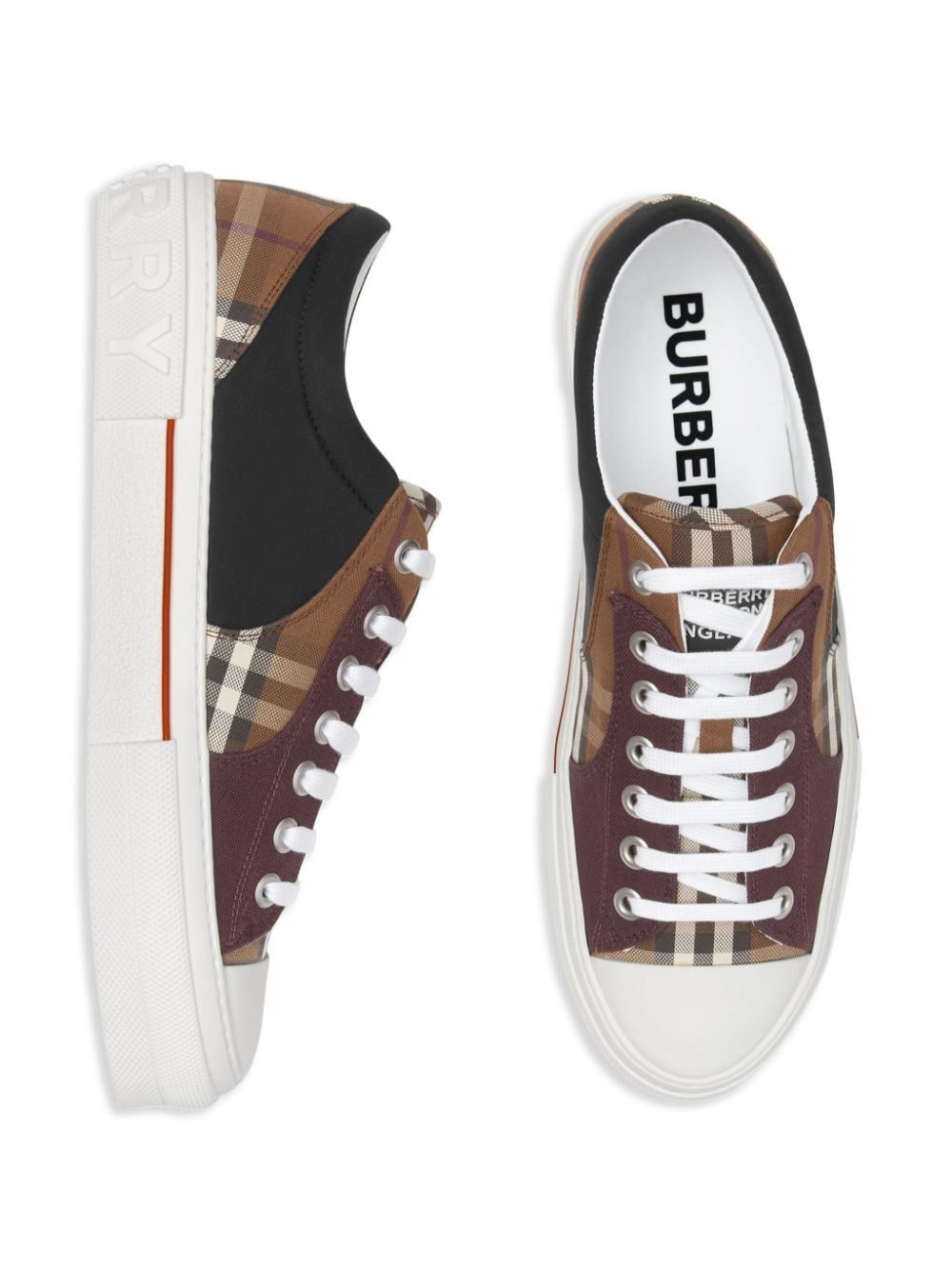 Burberry Vintage Check patchwork sneakers - Image 6