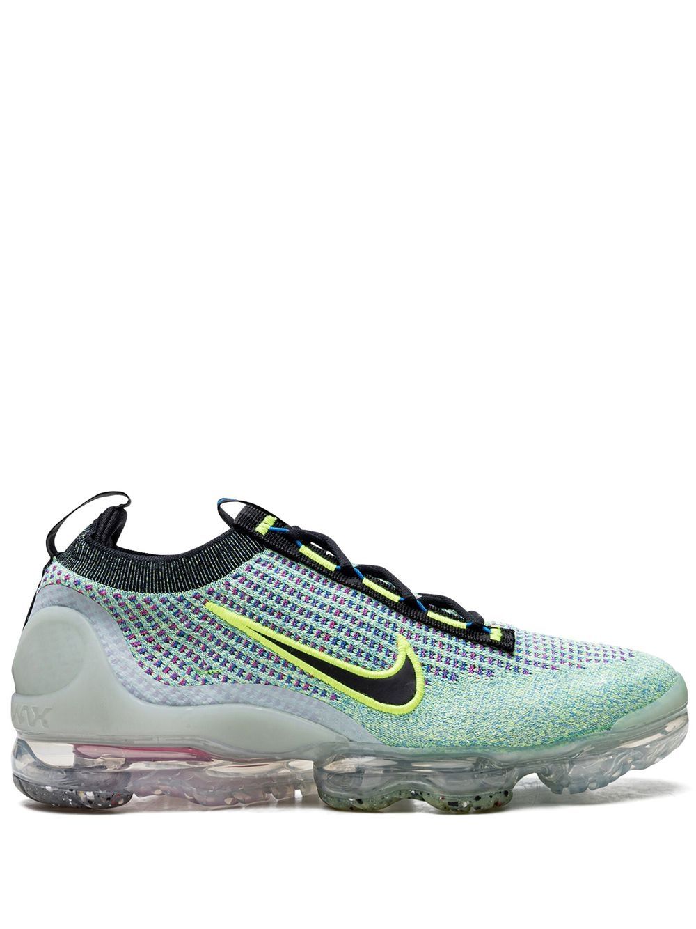 Nike Air Vapormax Flyknit 2021 ''Volt/Black-Photo Blue-Metallic'' sneakers