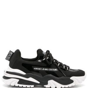 Versace Jeans Couture panelled lace-up sneakers
